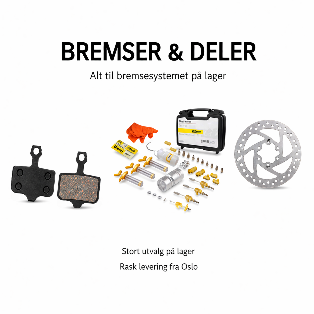 Bremser og bremsedeler til el-sparkesykkel | LuxRide