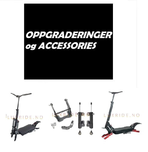 Oppgraderinger & tilbehør til el-sparkesykkel | LuxRide