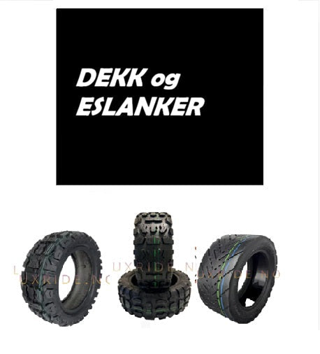 Dekk og slanger til el-sparkesykkel – Alle størrelser | LuxRide