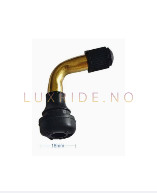 10 tommer tubeless ventil - bøyd   17mm