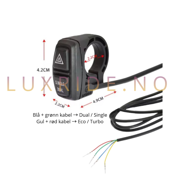 Dual / Single + Eco / Turbo bryter