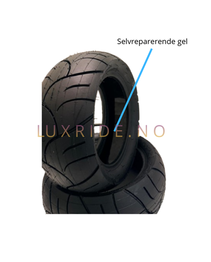 11 tommer slick dekk 100/55-6.5 med lim | LuxRide